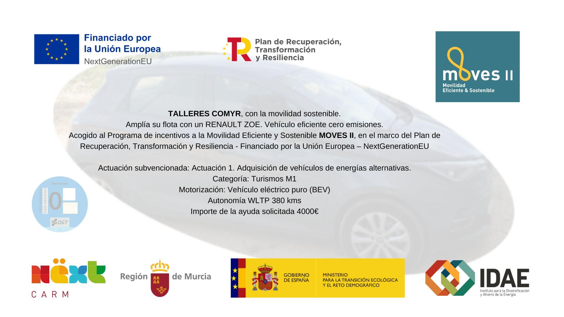 Talleres Comyr con la movilidad sostenible